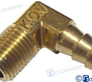 ENTRONQUE LATON 90º  NPT 1/4X3/8" (2) GS31065