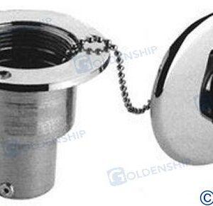 TOMA CUBIERTA "WATER" 38MM LAT.CROMADO GS31109