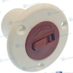 TOMA DE CUBIERTA "GAS"  50 MM BLANCO GS31122