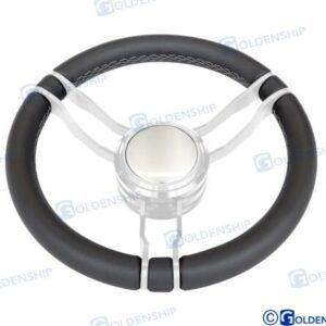 VOLANTE PIEL TINO 350 MM NEGRO GS41285