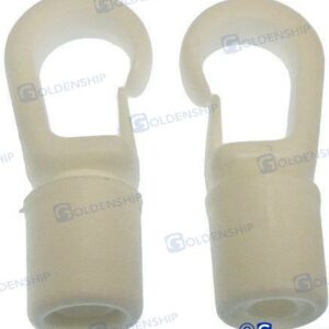 GANCHO MOSQUETON BLANCO 8 MM (2) GS60134