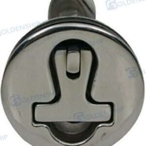 TIRADOR INOX "T" C/LLAVE D. 79MM GS72420