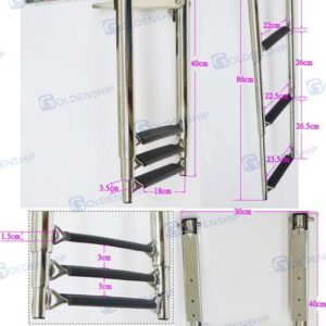 ESCALA TELESCOPICA AISI316 3 P. 86*25 GS73030