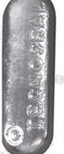 ANODO SECTOR NAVAL ZINC 400X30X5MM 5KG TEN00306