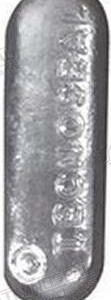 ANODO SECTOR NAVAL ZINC 400X30X6MM 10KG TEN00309