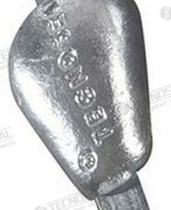 ANODO PEZ INSERTO ZINC 230X25X5MM 1KG TEN00350