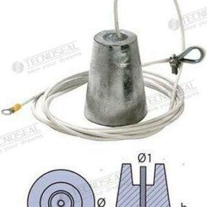 ANODO ZINC PARA COLGAR DIAMETRO 80MM TEN00630