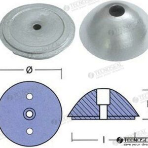 ANODO PARA VARIPROFILE Ø 55MM ZINC TEN01074