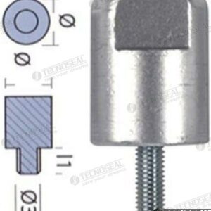 ANODO YANMAR BARRA MOTOR ZINC Ø 30MM TEN01311
