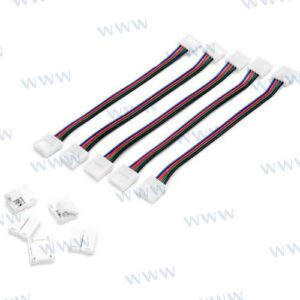 KIT 5 CABLES EMPALME RGB WETRGB-CONNECTOR-KITV5
